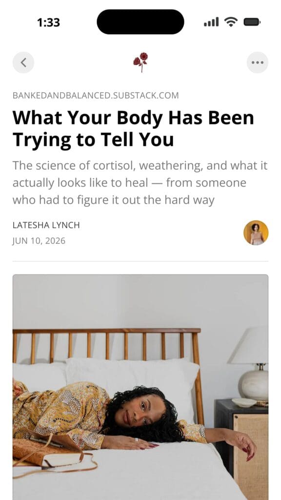 What Your Body Has Been Trying to Tell You Substack article